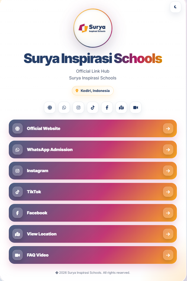 School link hub website preview