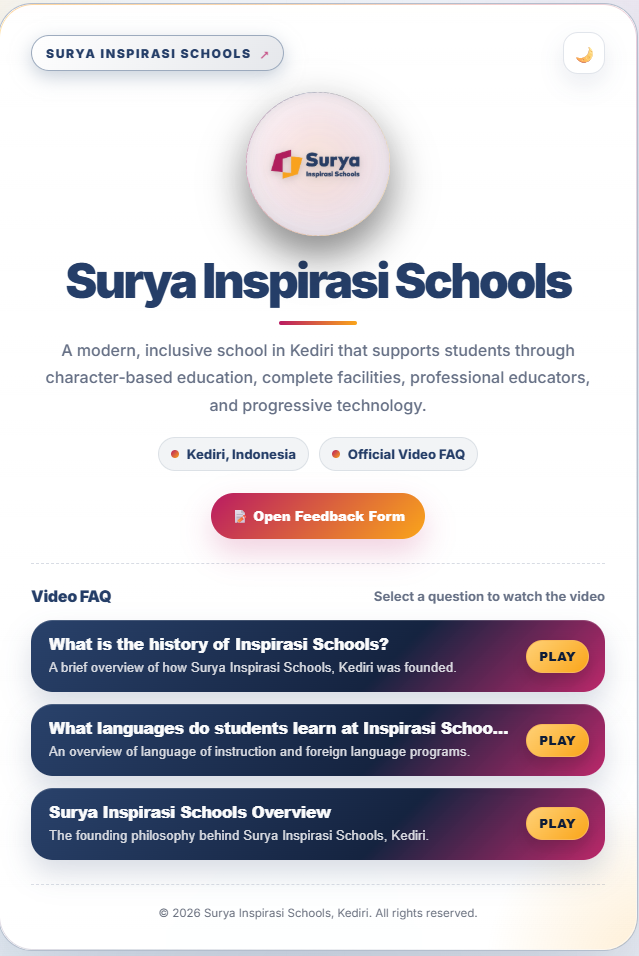 School link hub mobile preview screenshot