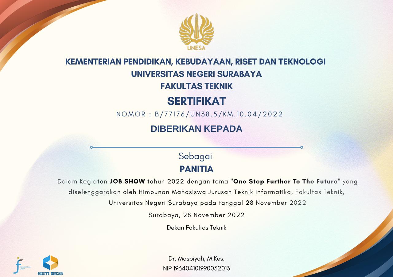 Certificate design preview