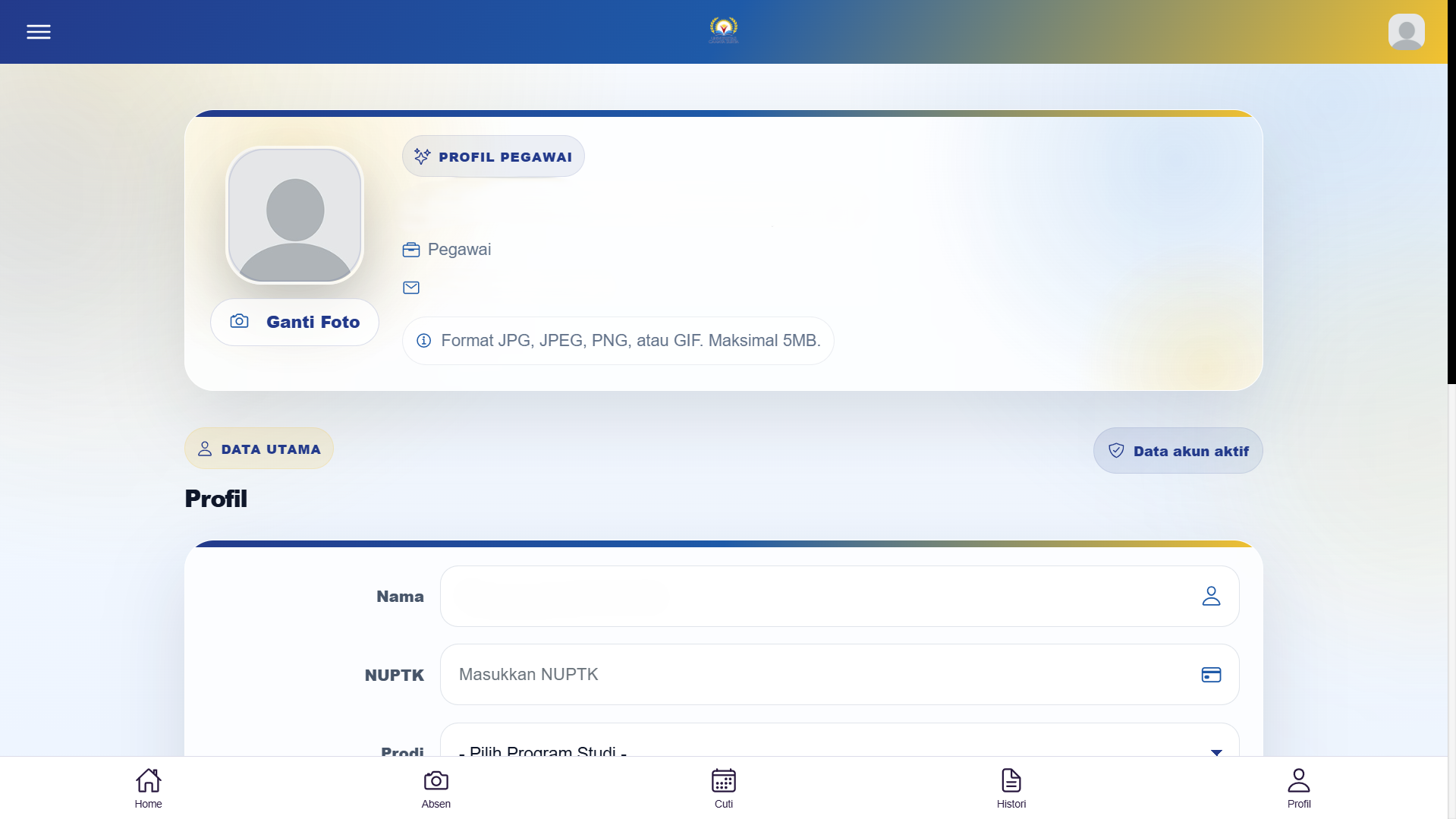 Universitas Cahaya Surya attendance system screenshot 8